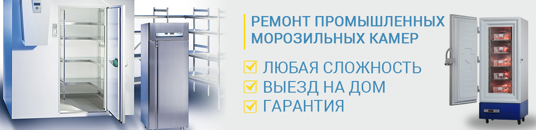 Ремонт промышленных морозильных камер